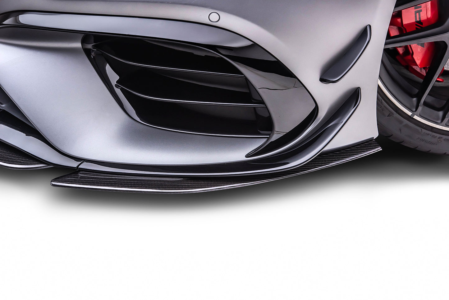 Splitter in Mercedes W177 on white background