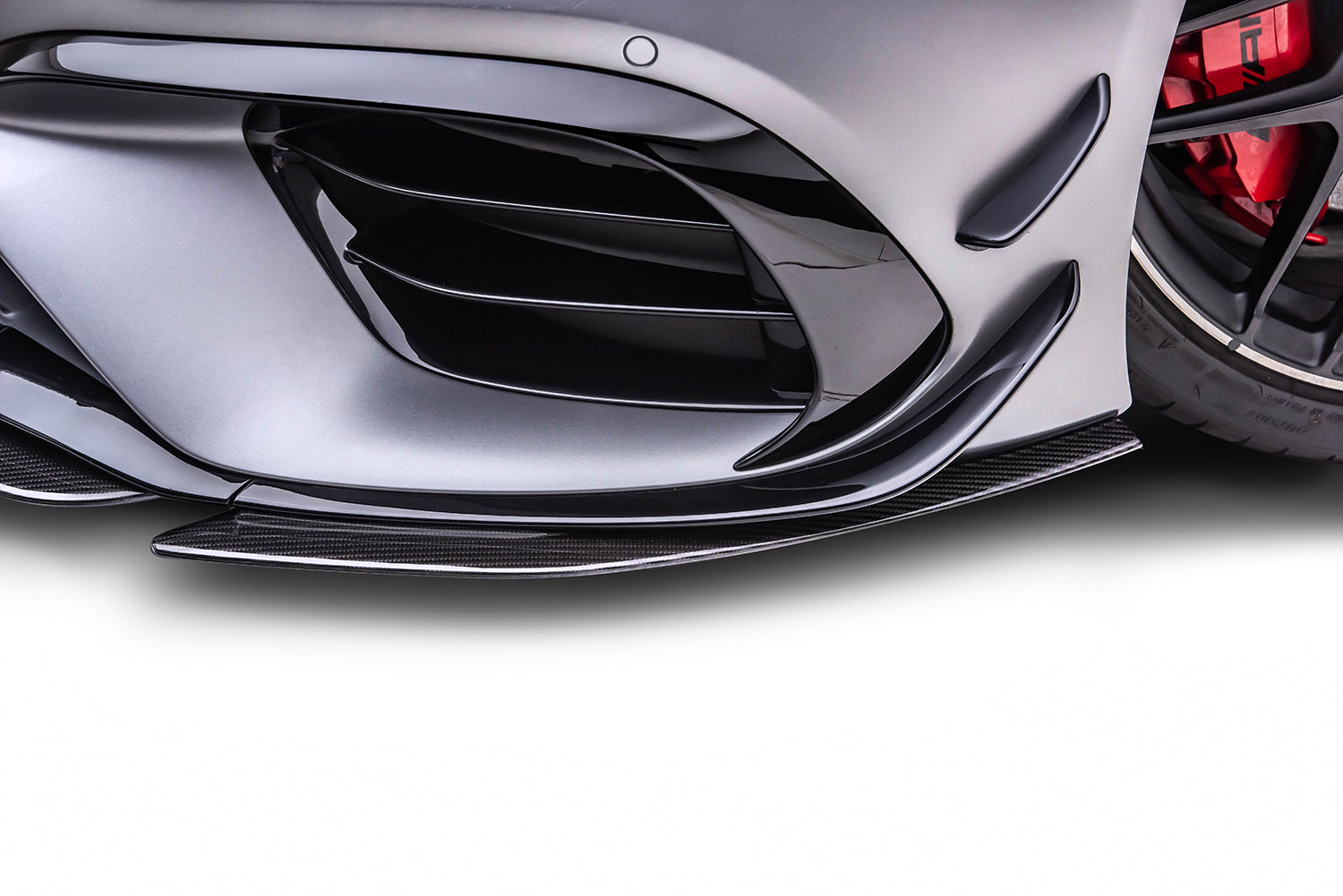 Splitter in Mercedes W177 on white background