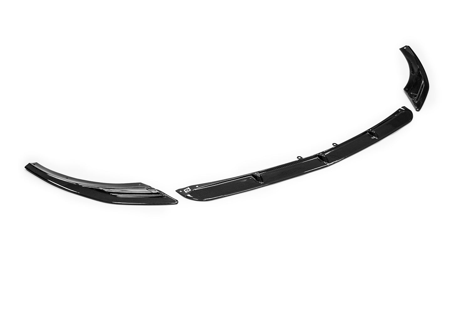 Black splitter on white background